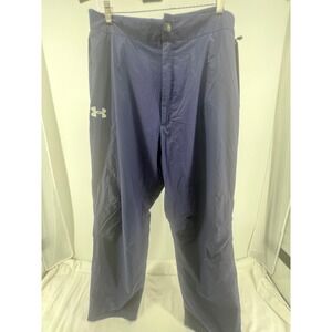 Under Armour Mens Navy Blue Zippered Athletic Pants Size XL